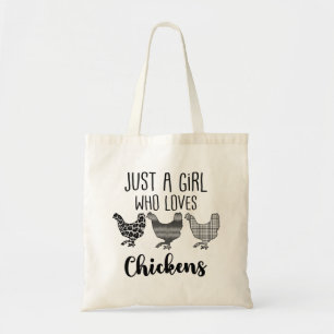 Bolsa Tote Não, só uma garota que ama frango, engraçado