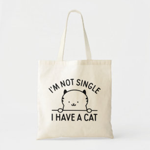 Bolsa Tote Não sou Solteiro de ter um gato