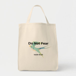 Bolsa Tote Não Tenha Medo Isaías 41:10   Bolsa Cri
