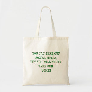 Bolsa Tote Não Tome Nossa Voz!