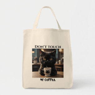 Bolsa Tote Não toque no meu café engraçado