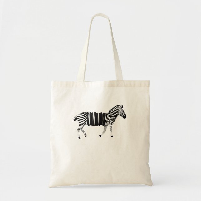 Bolsa Tote Não Um Zebra Nem Um Herói É Um Animal De Diversão  (Frente)