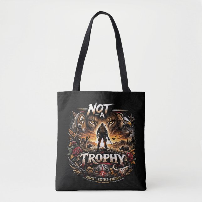Bolsa Tote Não uma Troféu (Frente)