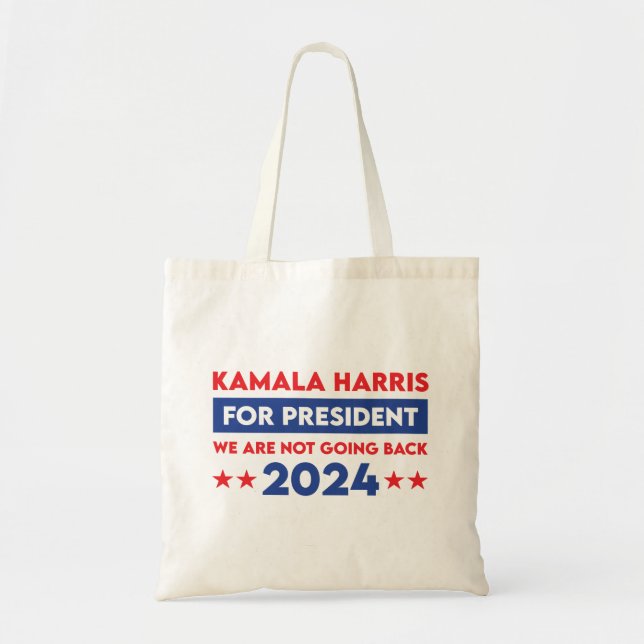 Bolsa Tote Não Vamos Voltar Para Kamala Harris Para O Preside (Frente)