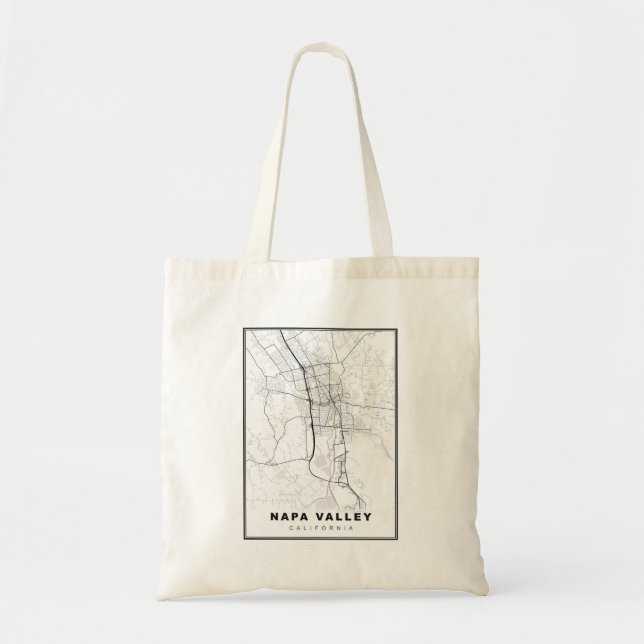 Bolsa Tote Napa Valley Map (Frente)
