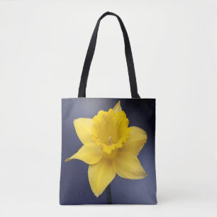 Bolsa Tote Narciso Amarelo Flor Pintor aquoso Floral