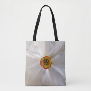 Bolsa Tote narciso branco pérola