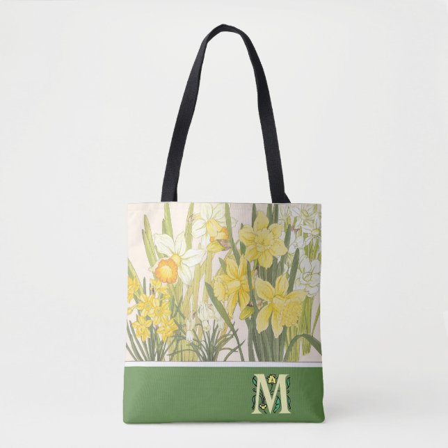 Bolsa Tote Narciso, Daffodils e sacola de Jonquils (Frente)