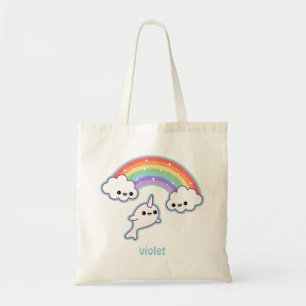 Bolsa Tote Narwhal de voo bonito