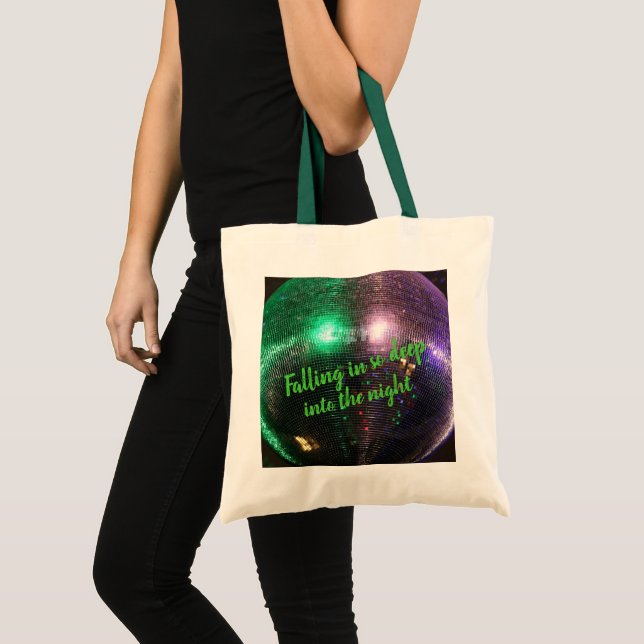 Bolsa Tote Nas Luzes Noturnas do Disco (Frente (produto))