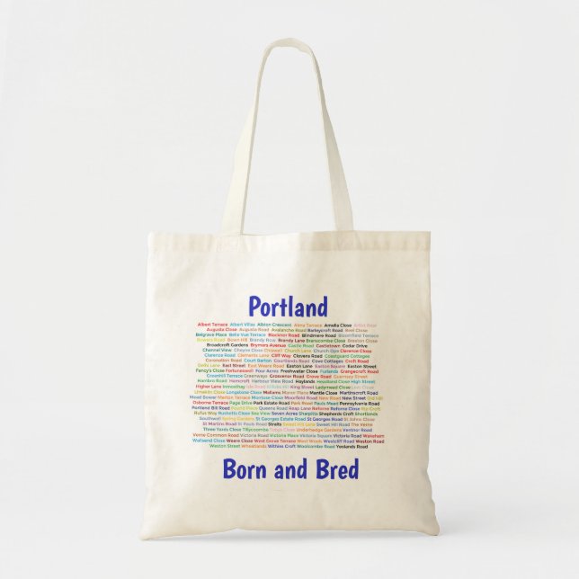 Bolsa Tote Nascer de Portland e produzido (Frente)