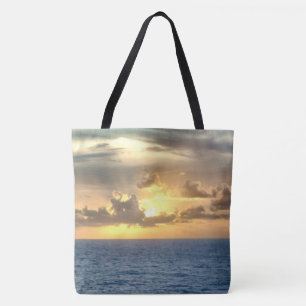 Bolsa Tote Nascer do sol sereno do oceano