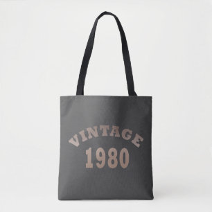 Bolsa Tote Nascer em presente de aniversário de 1980