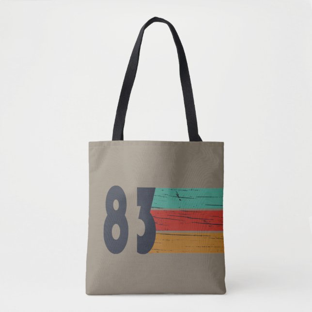 Bolsa Tote Nascer em presente de aniversário de 1983 (Frente)