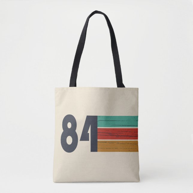 Bolsa Tote nascer em presente de aniversário de 1984 (Frente)