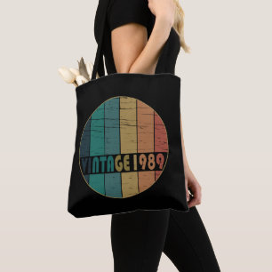 Bolsa Tote Nascer em presente de aniversário de 1989
