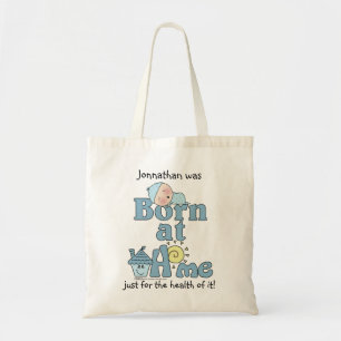 Bolsa Tote Nascer No Menino Dormindo Em Casa