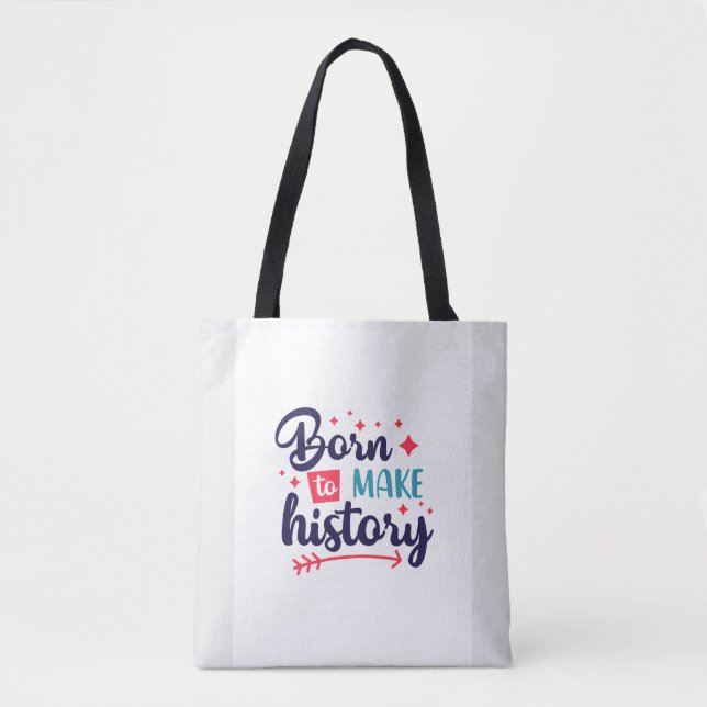 Bolsa Tote Nascer para fazer a barra de ferramentas motivador (Frente)