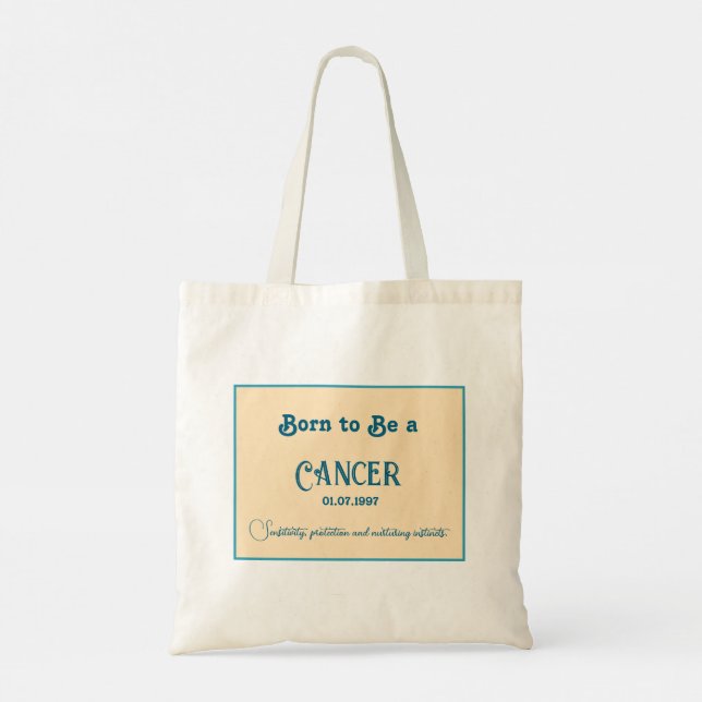 Bolsa Tote Nascer para ser um Cancer (Verso)