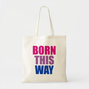 Bolsa Tote Nascido Desta Maneira Bissexual Orgulho Bi LGBTQ