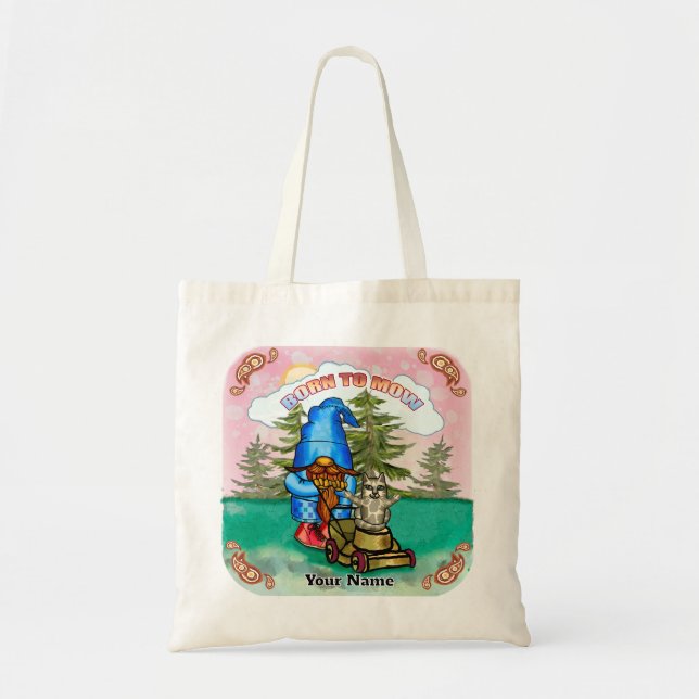 Bolsa Tote Nascido para cortar gnomo (Frente)