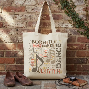 Bolsa Tote Nascido para Dançar Brown ID277