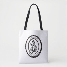 Bolsa Tote Nascido para Ler, Forçado a Socializar