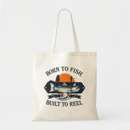 Bolsa Tote Nascido para Pescar, Construído para Recolher Vint