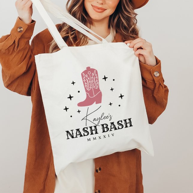 Bolsa Tote Nash Bash Nashville Cowgirl Despedida de Solteira (Criador carregado)