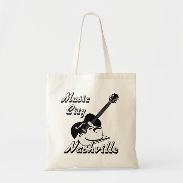 Bolsa Tote Nashville. Cidade da Música (Frente)