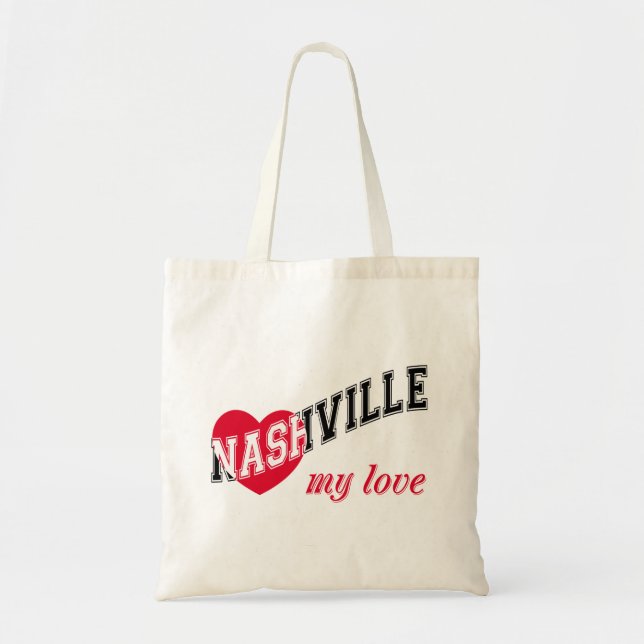 Bolsa Tote Nashville meu amor (Frente)