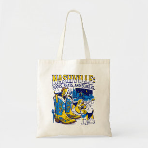 Bolsa Tote Nashville Tennessee Botas, Batidas e Beagles