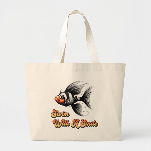 Bolsa Tote Natação Com Sorriso (Frente)