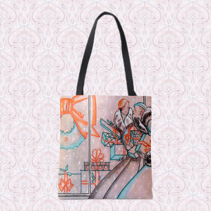 Bolsa Tote Natais vintages Comprando