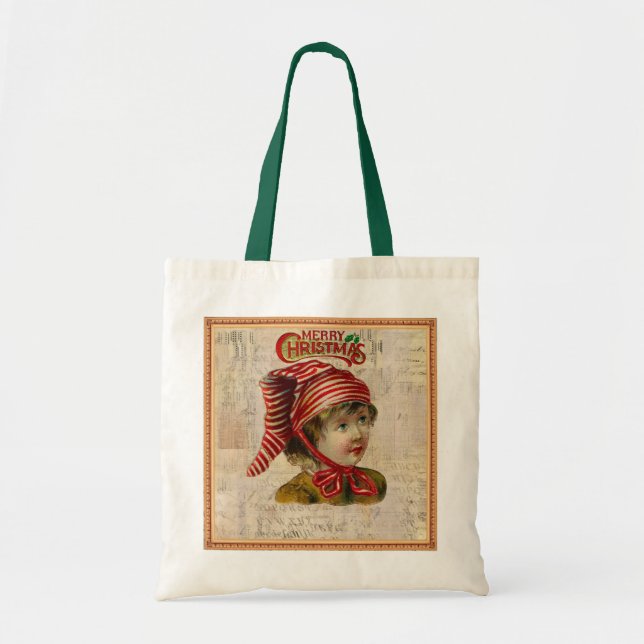 Bolsa Tote Natais vintages Tote Bag (Frente)