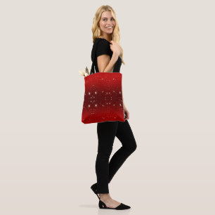 Bolsa Tote Natal Antigo, Estrelas Brilhantes na Galáxia Verme