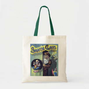 Bolsa Tote Natal Antigo, Papai Noel e o Livro de suas Obras