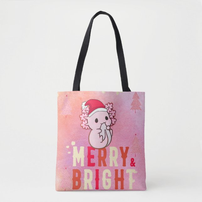 Bolsa Tote Natal Axolotl (Frente)