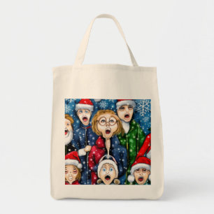 Bolsa Tote Natal Caroling