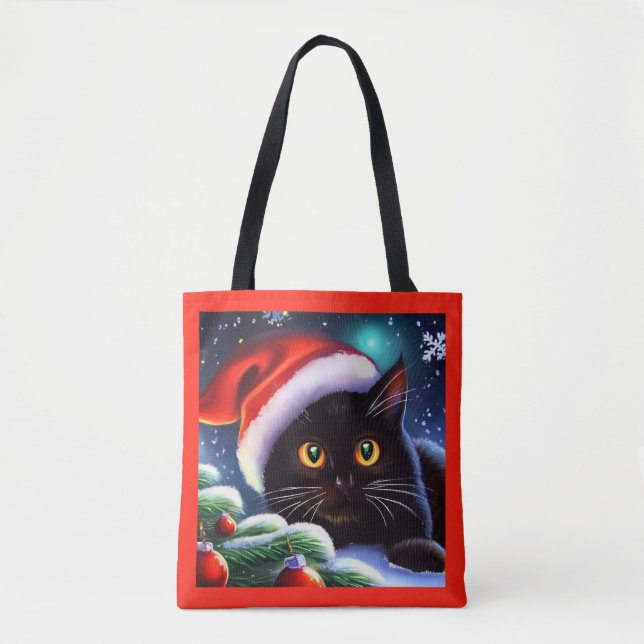 Bolsa Tote Natal Cat 1 (Frente)