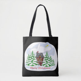 Bolsa Tote Natal chegando à casa da família