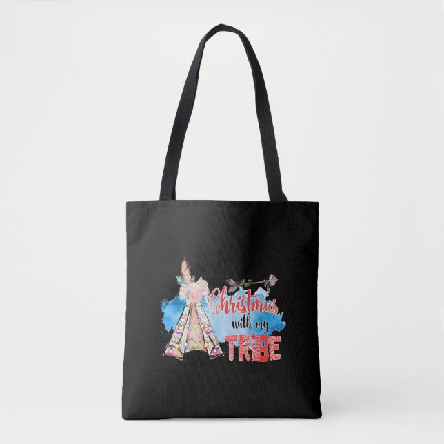 Bolsa Tote Natal Com Minha Tribo (Frente)