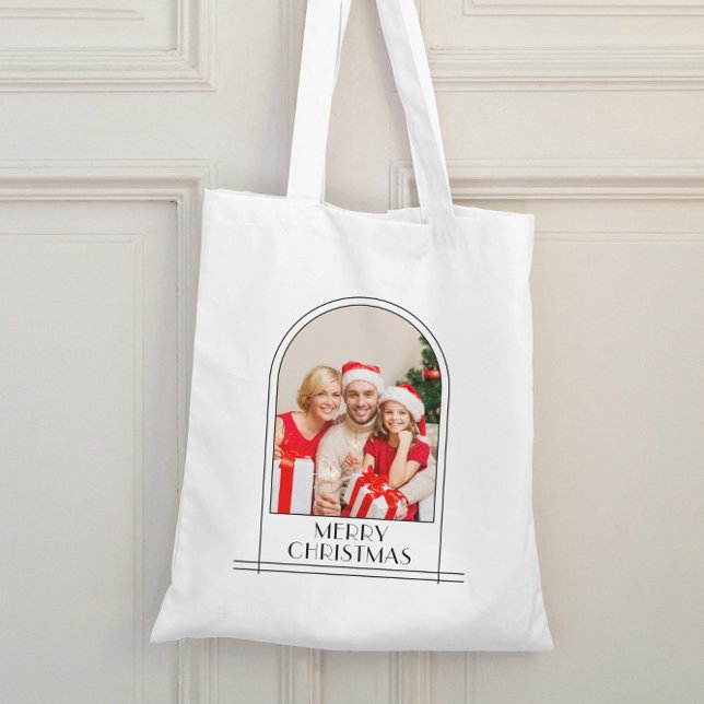 Bolsa Tote Natal da família personalizada do Arch elegante (Criador carregado)