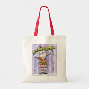 Bolsa Tote Natal de desenho animado fofo, eu acredito no Papa