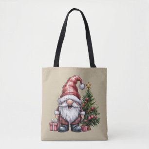Bolsa Tote Natal de Gnome Temporada de Inverno Amante de Gnom