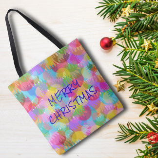 BOLSA TOTE NATAL DE MERCADORIAS PERSONALIZADO E COM COR ESPAR