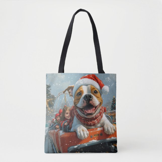 Bolsa Tote Natal de Staffordshire (Frente)
