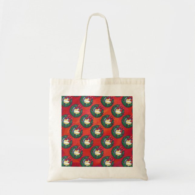 Bolsa Tote Natal de voleibol (Frente)