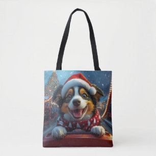 Bolsa Tote Natal do Cão-Cão-Cachorro Australiano