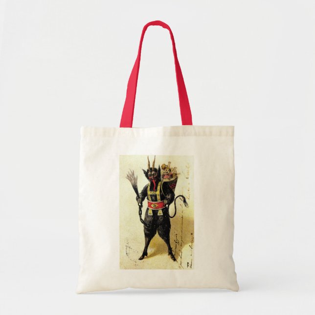 Bolsa Tote Natal do Krampus Assusty Demon Holiday (Frente)